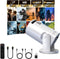 BESUS Mini projector, with wired screen sync 4K 1080P portable projector 180 rotation.