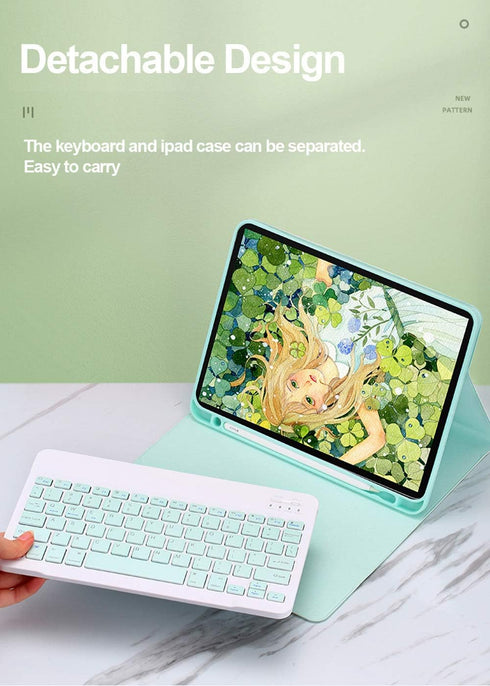 Keyboard Case with Mouse for Galaxy Tab A9+ /Tab A9 Plus 11 Inch, 2023 Release, Magnetic Detachable Bluetooth