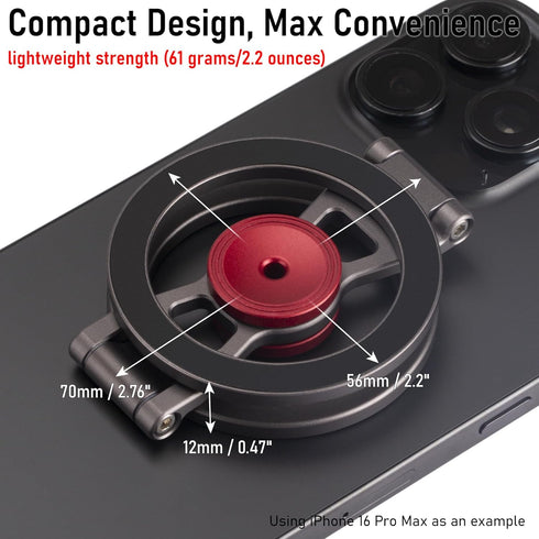 SHINEWEE 12-17/MagSafe Magnetic Phone Stand & Fidget Spinner Combo Hands-Free Holder for iPhone Cases Dual Magnetic