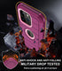Shop iPhone 13 Pro Case (6.1") - Burgundy, Heavy Duty Shockproof, Military Grade, with Belt Clip, Kickstand & Screen