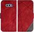 Asuwish Compatible with Samsung Galaxy S10e Wallet Case and Tempered Glass Screen Protector, Red