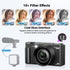 FIREFOTO 4K 18X Digital Cameras for Photography, Compact Vlogging Camera with Flip Screen, Digital Zoom YouTube Camera