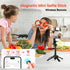 Heliora 4-in-1 2 Phone Tripod, Magnetic Mini Selfie Stick,Pocket Size Selfie Stick with Wireless Detachable Remote