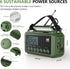 Emergency Radio Weather Radio 12000mAh, AUTO NOAA Solar Hand Crank Radio, AM/FM/SW/NOAA Portable Radio