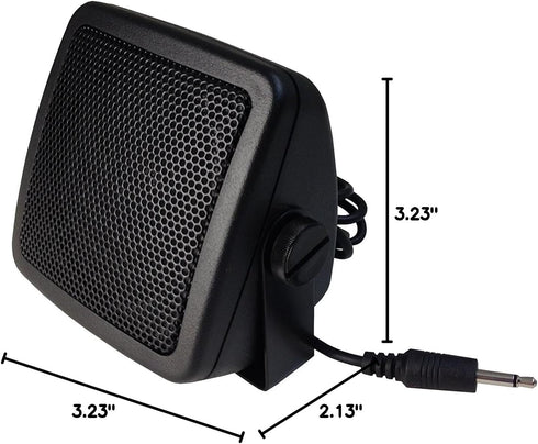 TW-10-STRAIGHT Type CB External Speaker for Mobile Transceiver (Ham/CB Radio) with 5W 1.8M Cable and 3.5mm Mono Plug