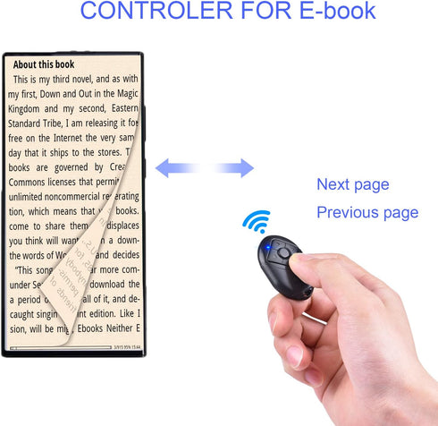 TikTok Remote Control for Android Smartphone (2 Pack), Page Turner for Kindle App, Bluetooth TIK Tok Video Scrolling
