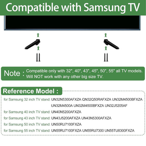 Yaotieci 32" 40" 43" 45" 50" 55" TV Stand Screws and Washers for Samsung TV Legs Screws, for Samsung TV Feet