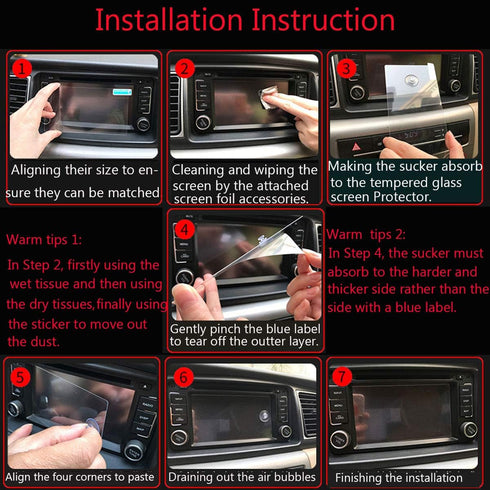 TTCR-II Tempered Glass Screen Protector - Compatible with Chevrolet Malibu Premier 2016-2025, LS/RS 2019-2025