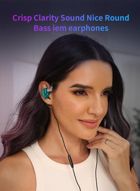 KBEAR Storm in Ear Headphones, Wired Earbuds for Musicians, Crisp Clarity Sound, Hi Res Detachable Cable