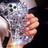 Bonitec 3D Glitter Sparkle Bling Case for iPhone 11 Pro, Luxury Rhinestone Diamond Bumper, Clear Gems Cover