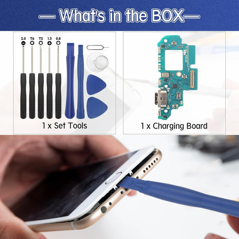 Dock Connector Replacement for Samsung Galaxy A54 5G, Flex Cable with Tools for A546U USB Charger Dock Board