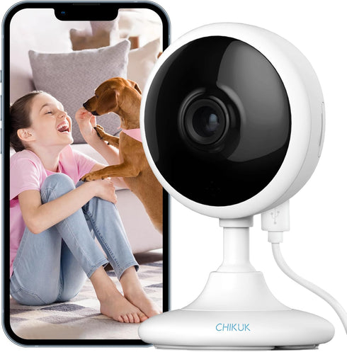 WiFi Security Camera 2K, Indoor Home Cameras for Dog/Pet/Elder/Baby Monitor, Smart Siren with Phone App, Advanced Night