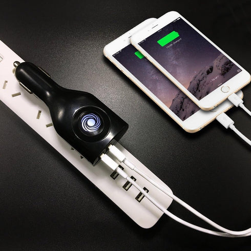 NDLBS Car Charger, Dual USB Wall Charger and Car Charger with Travel Adapter for iPhone X Xs MAX 6 7 8 Plus, iPad Mini
