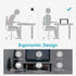 TV/Monitor Riser Desktop Stand - Sturdy Metal Laptop Shelf for Printer, iMac, 3 Height Adjustable PC, 2 Pack