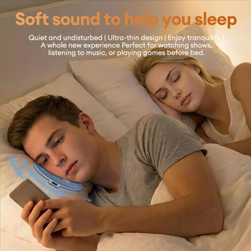 Siezrk (Mix-3) Bluetooth Pillow Speaker, Ultra-Thin Bluetooth Sleep Aid Speaker with Timer, Private Sleep Headphones