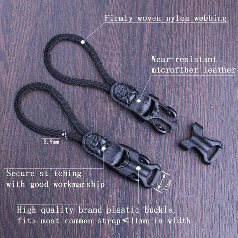 Camera Strap Quick Release QD Loops Connector for DSLR SLR Cameras Neck Shoulder Strap Binoculars Adapter Connect Connectio(Medium Thick Rope)
