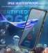 Design for Google Pixel 8 Case, Waterproof Dustproof Full Protection with Screen Protection Cover, Black