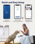 MUBVIEW Indoor Security Camera, 2.4G WiFi Wired Home Security, Motion Tracking, Two-Way Audio, 2K Night Vision PK320B-D