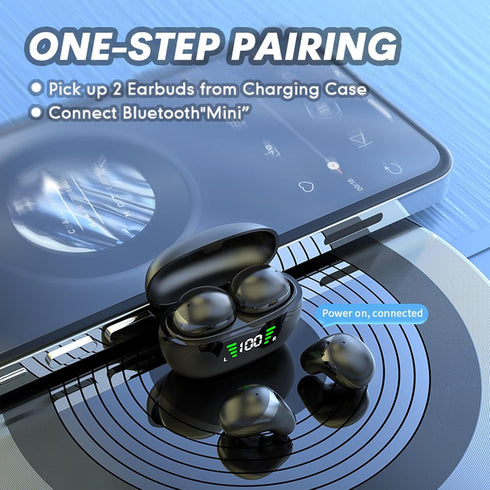 Invisible Mini Earbuds Wireless Bluetooth Ear Buds for Small Ears, Discreet Low Profile Spy Earpiece with Microphone