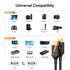 4K 0.5FT 2-Pack, 6 Inch 18Gbps 2.0 4K@60Hz 2K@144Hz, HDR10, Dolby, 2.2 HDMI Cable High Speed HDMI Cord, Support / ARC