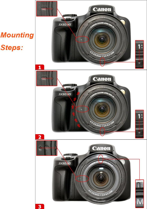 Accessory Kit: JJC RN-DC67A 67mm Filter Adapter, Pro1D MRC Nano HD UV Filter, Lens Cap for CANON PowerShot