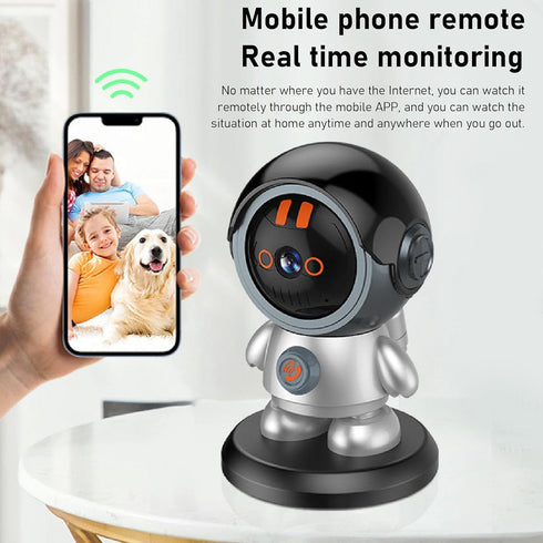 Sanpyl Indoor Camera, 1080P Robot Camera for Home Security, Pet Camera Baby Monitor with APP, Smart Rotatable Camera