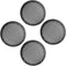 Unifizz 4pcs 6'' Plastic Audio Speaker Cover Mesh Subwoofer Grill Horn Guard Decorative Circle Grille Protector for
