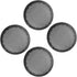 Unifizz 4pcs 6'' Plastic Audio Speaker Cover Mesh Subwoofer Grill Horn Guard Decorative Circle Grille Protector for