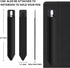 Jet Black BoxWave Stylus Pouch for Acer Chromebook 11 (C732) - Portable Self-Adhesive Stylus Holder Carrier