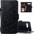 LEECOCO Mandala Embossing Case for Galaxy S10e, Luxury PU Leather Flip Wallet with Magnetic Stand, Card Slot Folio