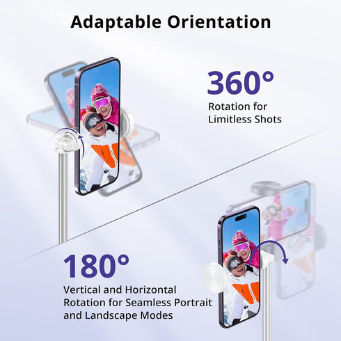 ATUMTEK 68.5" Selfie Stick Tripod, Extendable Aluminum Tripod with Bluetooth Remote for iPhone and Android