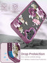 Samsung A15 5G Case with Tempered Glass Screen Protector, Purple Slim Soft TPU & Hard PC Military Grade Protective