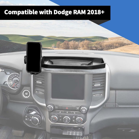 Voodonala Center Dash Phone Holder for Dodge RAM 1500 2018-2023, Compatible with Dodge RAM 1500 2018+, Interior Dash