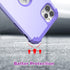 IDweel for iPhone 11 Pro Max Case with Tempered Glass, Hybrid 3 in 1 Shockproof Slim Heavy Duty Protection, Purple