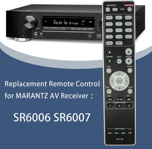 RC017SR Replacement Remote Control for MARANTZ AV Receiver SR6006 SR6007 Audio/Video Receiver