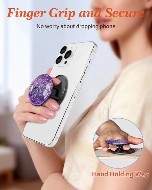 LISEVO 17/16/15/14/13/12 Magnetic Phone Grip for MagSafe Magnetic Cell Phone Stand Magnet Removable Kickstand Finger