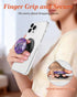 LISEVO 17/16/15/14/13/12 Magnetic Phone Grip for MagSafe Magnetic Cell Phone Stand Magnet Removable Kickstand Finger