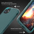 iPhone 11 Case with Screen Protector, Heavy Duty 3-Layer Shockproof Protection, Military Grade, Dark Green, 6.1"