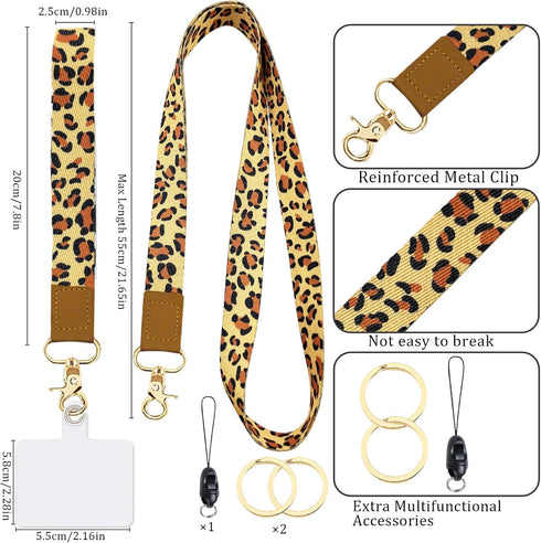 YesMvpMvp Phone Lanyard Wrist Strap,Cell Phone Lanyards for around the Neck,Unisex Scrunchie Lanyard
