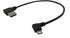 CERRXIAN 9Inch Micro USB Cable Combo - Left Angle Micro USB to USB 2.0 Type A Right Angle Male Data Sync Cable (Black,