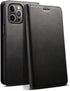 SINIANL iPhone 12 Case, Wallet Case with Card Holder, Leather Book Folding Folio Case, 6.1 inch (Black)