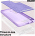 oakxco Samsung Galaxy A54 5G Phone Case, Lilac Lavender Light Purple Liquid Silicone Cute Thin Slim Soft Rubber TPU