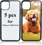 JUSTRY 5 PCS Sublimation Blanks Phone Case, Black Soft Rubber Anti-Slip Shockproof Cover for iPhone 11 Pro Max