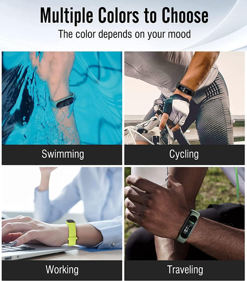 Replacement Bands for Mi Band 7 Strap, Colorful Silicone Wristbands Compatible with Xiaomi Mi Band 7 Accessories