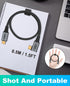 Poyiccot USB C Right Angle Cable 100W, 40Gbps Short USB 4 Cable for Thunderbolt 4, 1.5 Feet for MacBook Pro