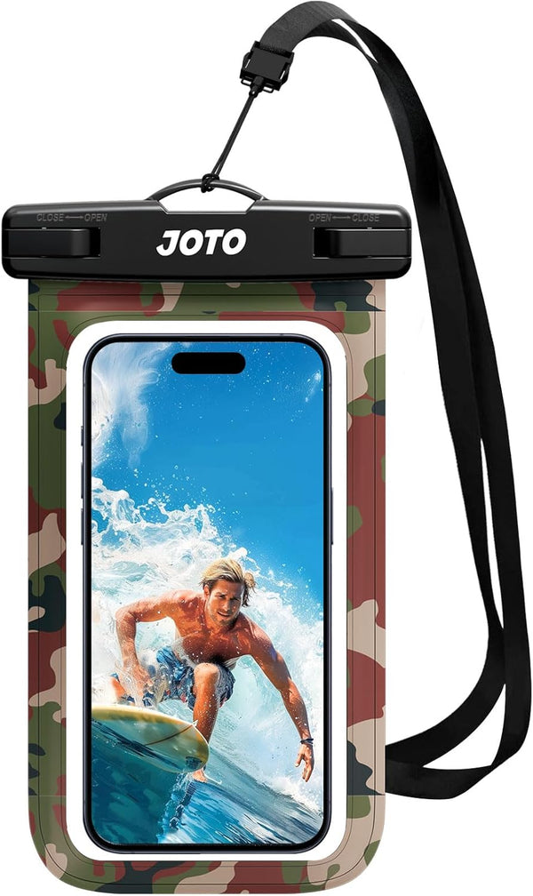 JOTO Universal Waterproof Phone Pouch, Cellphone Dry Bag Case for iPhone 14 13 12 11 Pro Max Mini, Galaxy S21 S20 S10
