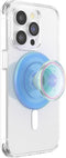 PopSockets Phone Grip - Blue Opalescent Translucent, Compatible with MagSafe, Adapter Ring Included, Wireless Charging