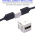 VCE 4K HDMI Keystone Jack 6-Pack, HDMI Female to Female Adapter Coupler for Keystone Wall Plate, White