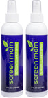 Screen Mom Screen Cleaner Kit 8oz (2-Pack) for LED & LCD TV, Computer Monitor, Phone, Laptop Cleaning