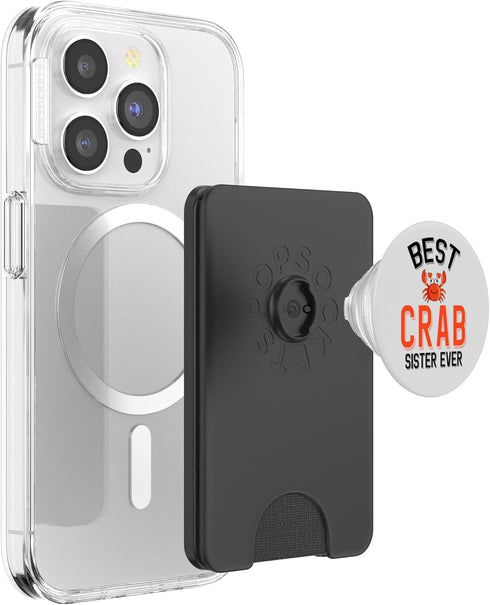 Cute Crab Family Apparel Best Crab Sister Ever Cute Crab Lover PopSockets PopWallet for MagSafe
